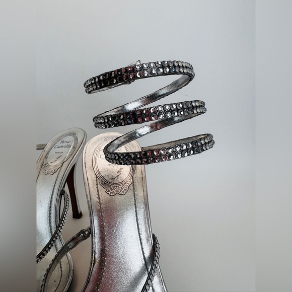 Rene Caovilla Silver crystal sandals Stiletto - Picture 5 of 16